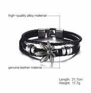 Alloy lucky figure 8 leather bracelet – Jewelry Gift Ideas — 15
