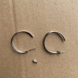 Silver Ring Shaped Earrings Female – Gifts for Her — 2