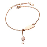 Stainless steel wine glass bracelet – Jewelry Gift Ideas — 1