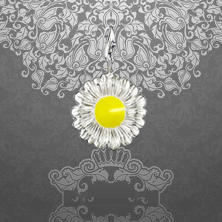 Daisy Flower Charm Pendant 925 Sterling Silver – Jewelry Gift Ideas — 1