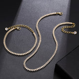 Golden Rhinestone Clavicle Chain Short Necklace – Jewelry Gift Ideas — 1