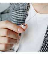 Geometric ring short clavicle necklace – Jewelry Gift Ideas — 5