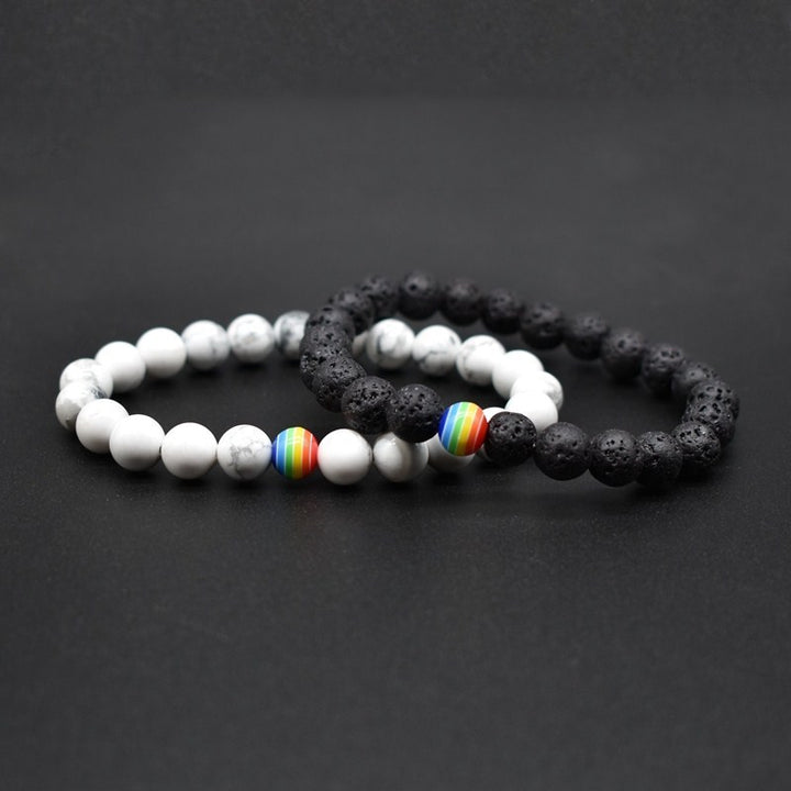 Stone Beads Couple Bracelets Volcanic Stone Beads – Jewelry Gift Ideas — 1