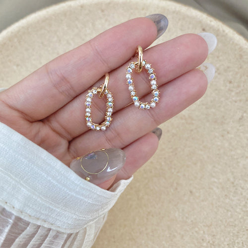 925 Silver Needle Geometric Earrings Personality – Gifts for Her — 1