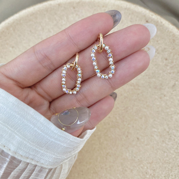 925 Silver Needle Geometric Earrings Personality – Gifts for Her — 1