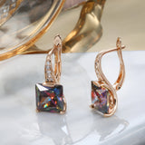 Women's Retro Fashion Earrings With Colorful Zircon – Gifts for Her — 3