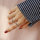 Sterling silver ring lady personality knot – Small Gift Ideas — 5