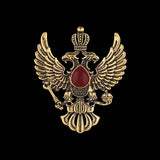 High-end Retro Wings Double-headed Eagle Badge Brooch – Stylish Gifts — 2