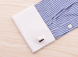 French Checkered Laser Check Cufflinks For Men – Gifts for Him — 3
