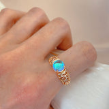 Rose Gold Natural Colorful Zircon Ring – Useful Gifts — 1