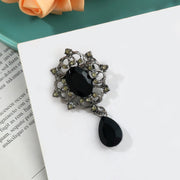 Fashion Retro Wild Drop Glass Drill Brooch – Stylish Gifts — 4