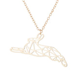 Hollow Stainless Steel Running Rabbit Necklace – Jewelry Gift Ideas — 5