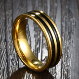 Fashion Vintage 18K Gold Double Row Drip Ring – Stylish Gifts — 4