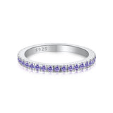 Women's Gypsophila Colored Zircon Single Row Sterling – Gifts for Her — 10