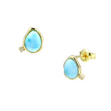 Natural Haiwen Stone Topaz Earrings – Thoughtful Gifts — 5