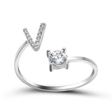 Design Adjustable 26 Initial Letter Ring Fashion – Stylish Gifts — 7
