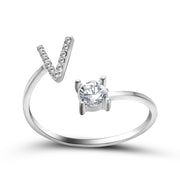 Design Adjustable 26 Initial Letter Ring Fashion – Stylish Gifts — 7