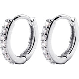 Korean style micro-encrusted circle earrings small – Stylish Gifts — 5