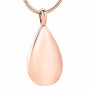 Titanium Steel Drop Shape Urn Pendant Necklace – Jewelry Gift Ideas — 8