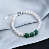 Agate Pearl Necklace Bracelet Ear Stud Set – Jewelry Gift Ideas — 5