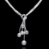 Snake bone 5 beads sand beads necklace – Jewelry Gift Ideas — 5