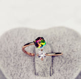 Fashion Same Style Color Changing Ring With Diamonds – Stylish Gifts — 2