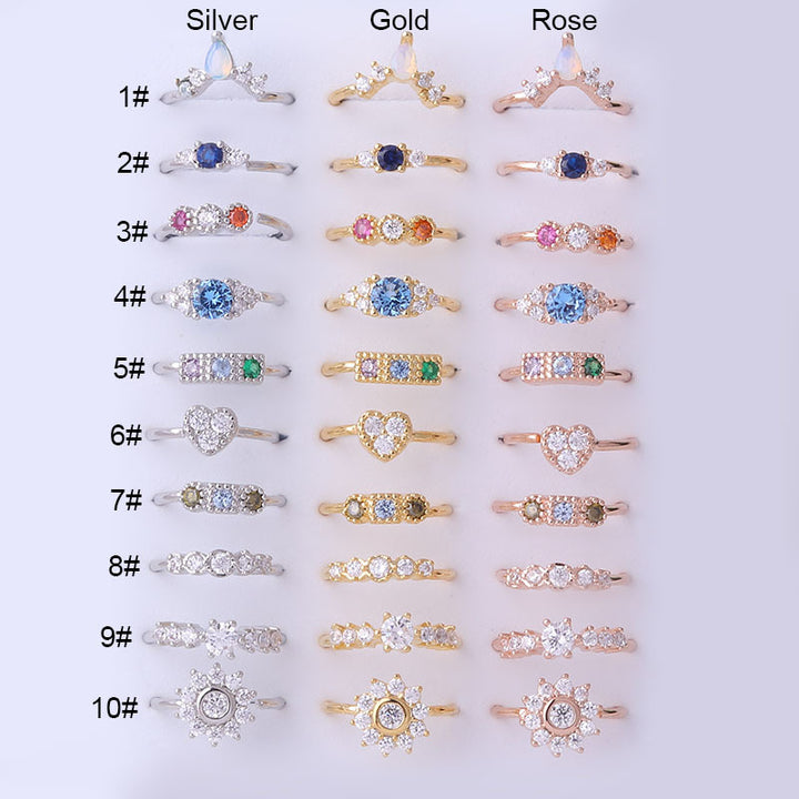 Colored Zircon Nose Rings Popular Piercing Fashion – Stylish Gifts — 1
