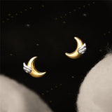 S925 Silver Dreams Come True Moon Wing Stud – Holiday Gift Ideas — 1