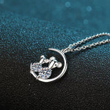 Sterling Silver Mosang Diamond Necklace Pendant – Jewelry Gift Ideas — 5