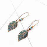 Fashion Retro Hollow Leaf Alloy Earrings Long – Stylish Gifts — 4