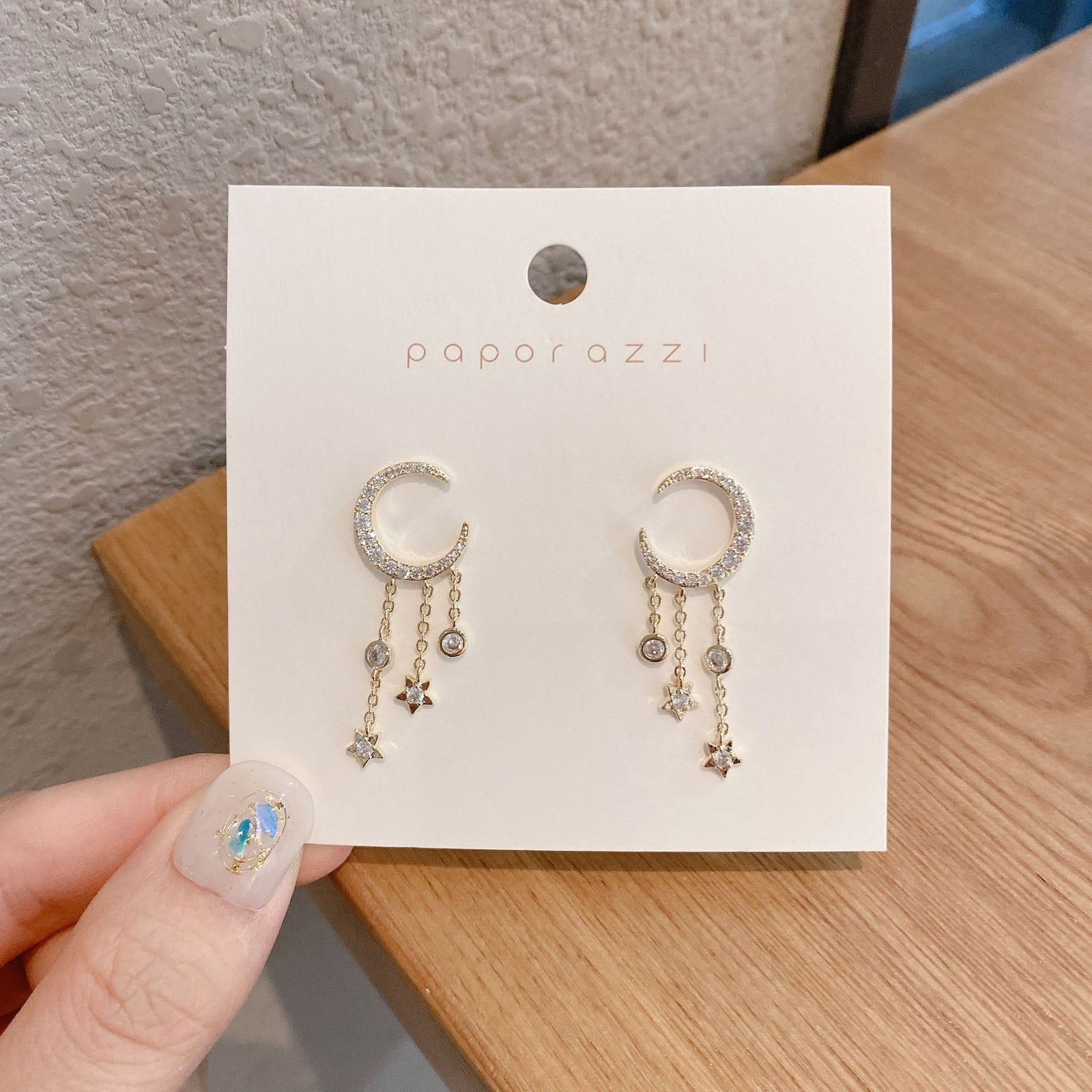 Net Red Same Temperament Tassel Star and Moon Earrings – Gift Ideas — 1