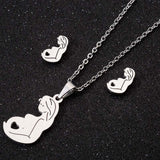 Jewelry Women Cute Angel Pendant Stainless Steel – Jewelry Gift Ideas — 2