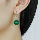 S925 Silver Agate Earrings Long Female Wax Earrings – Gifts for Her — 3