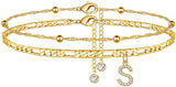 26 Letters Anklet Zircon Letters Simple – Meaningful Gifts — 18