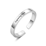Sterling Silver Fashion Simple Glossy Ring – Stylish Gifts — 5