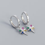 Eight-pointed Star Colored Metal Wind Ear Buckle – Gift Ideas — 2
