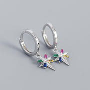 Eight-pointed Star Colored Metal Wind Ear Buckle – Gift Ideas — 2