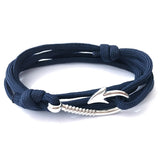 Fish Hook And Anchor Nylon Umbrella Rope Bracelet – Jewelry Gift Ideas — 2