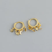 Stars And Moons Earrings S925 Sterling Silver Earrings – Gift Ideas — 7