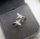 Sterling Silver Adjustable Butterfly Ring – Thoughtful Gifts — 4