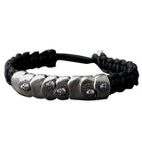 Silver Parachute Cord Woven Bracelet Skull Armour – Jewelry Gift Ideas — 2