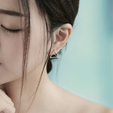 Geometric three-dimensional cutout triangle earrings – Stylish Gifts — 2