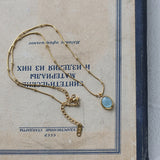 Gentle Aquamarine Necklace Retro Style Pendant – Jewelry Gift Ideas — 5