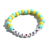 Colorful Beach Boho Ball Alphabet Bracelet – Jewelry Gift Ideas — 9