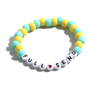 Colorful Beach Boho Ball Alphabet Bracelet – Jewelry Gift Ideas — 9