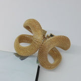 Gold Mesh Design Stretch Bracelet Accessory – Stylish Gifts — 5