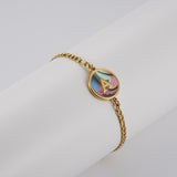 Stainless Steel Round Letter Bracelet – Jewelry Gift Ideas — 2
