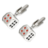 Enamel Painted Santa Claus Cufflinks French Shirt – Everyday Gifts — 5