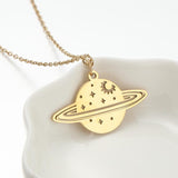 Fashion Geometric Round Hollow Star Moon Necklace – Jewelry Gift Ideas — 2