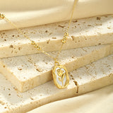 Simple Rose White Shell Pendant Necklace – Jewelry Gift Ideas — 15